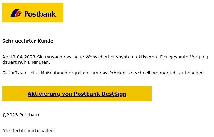 Phishing Postbank