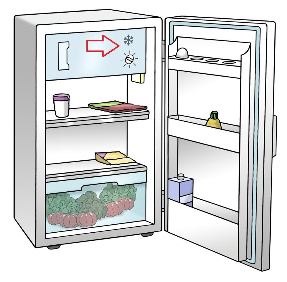 Tiefkühlfach im Kühlschrank