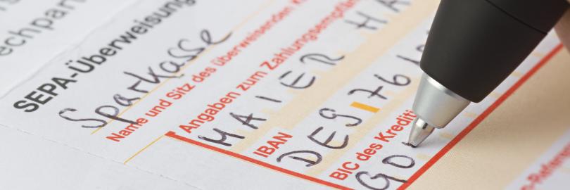 Überweisung SEPA
