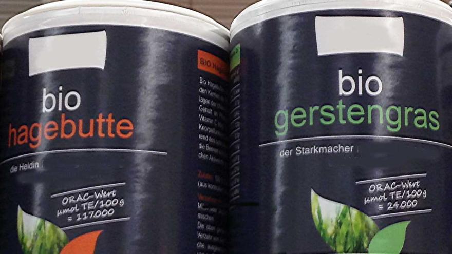 ORAC-Wert, Bezeichnung auf den Produkten