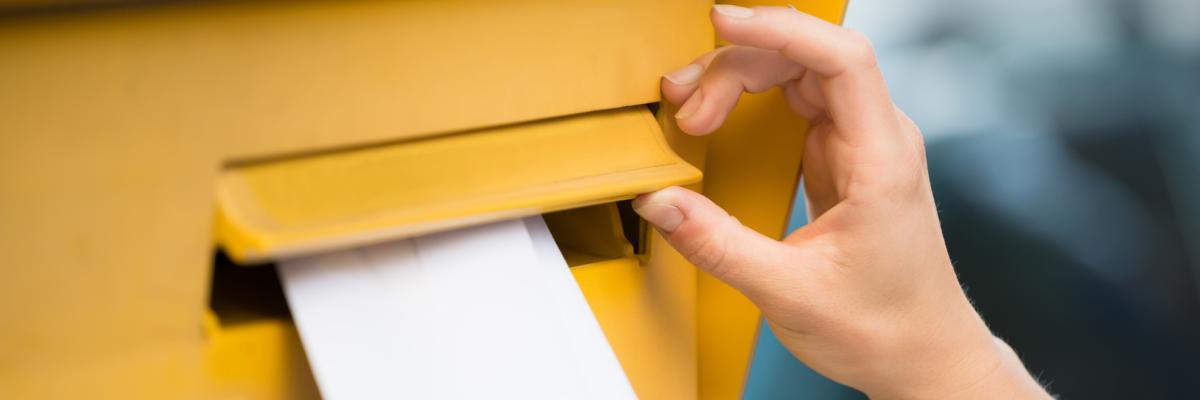 Brief im Briefkasten