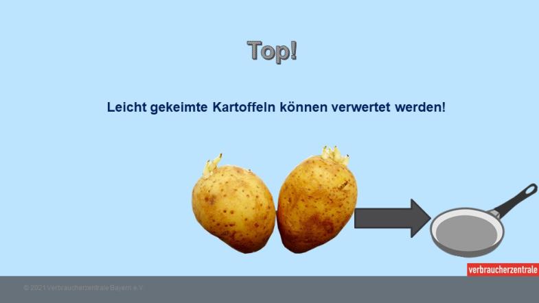 Gekeimte Kartoffeln